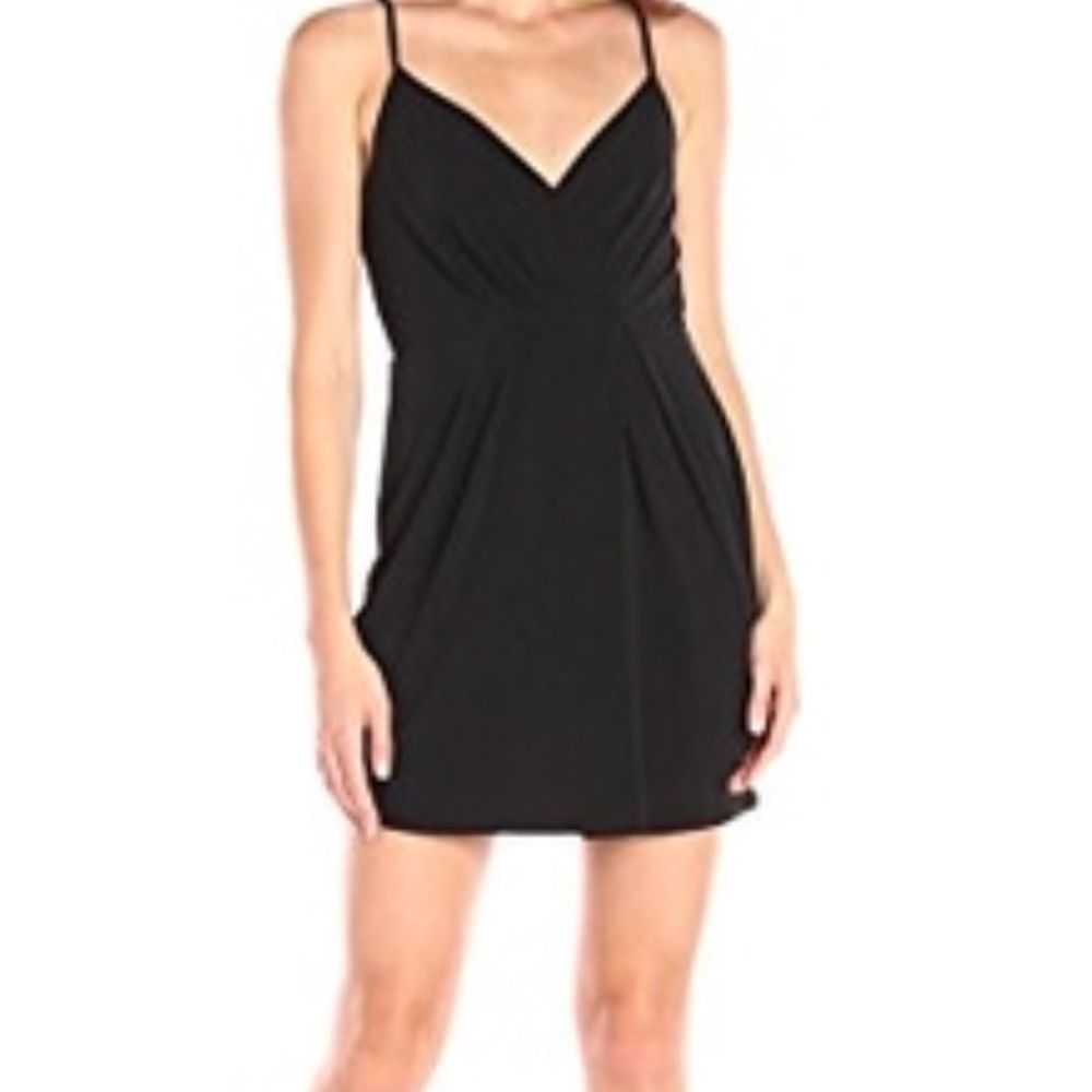 BCBGENERATION faux wrap sleeveless mini dress